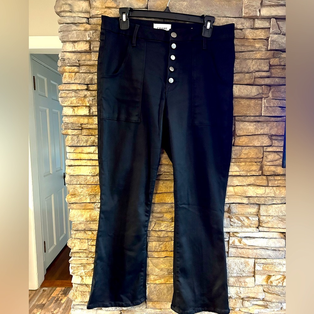 FRAME Le Crop Mini Boot Button Fly Jean Pants Size 32